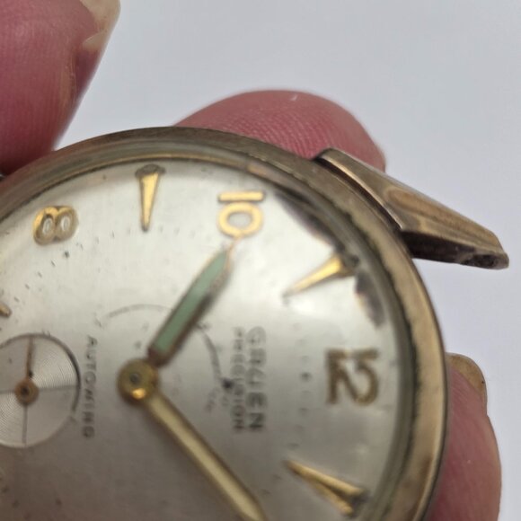 Vintage Gruen Precision Autowind Switzerland 10K Gold Filled NOT TESTED - Picture 3 of 3